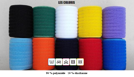 coloris disponibles pour les produits Bandapar